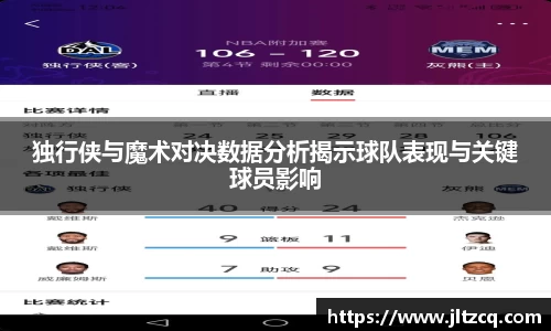独行侠与魔术对决数据分析揭示球队表现与关键球员影响